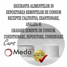 Siguranța alimentelor în depozitarea semințelor de consum recepție calitativă, eșantionare, analiza și gradare semințe de consum. Condiționare, depozitare, conservare